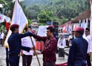 Serah Terima Bendera Merah Putih dan Bendera Partai Politik, KPU Kota Sawahlunto Gelar Kirab Pemilu