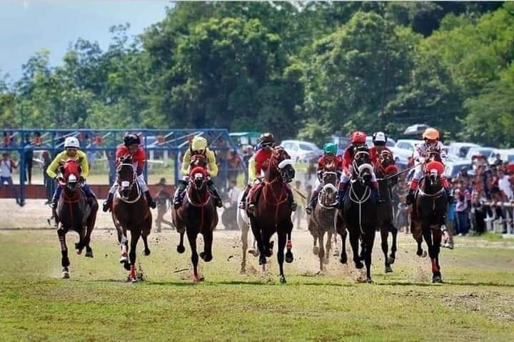 PACU KUDA— Perhelatan pacuan kuda di Sawahlunto.