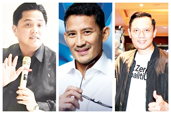 Survei SMRC: Erick Thohir, Sandiaga dan AHY Paling Unggul jadi Cawapres 1 CAWAPRES UNGGUL— Erick Thohir, Sandiaga Uno dan Agus Harimurti Yudhoyono yang dinilai paling unggul sebagai Cawapres.