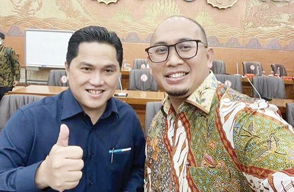 Andre Rosiade Dukung Erick Thohir Merger Garuda