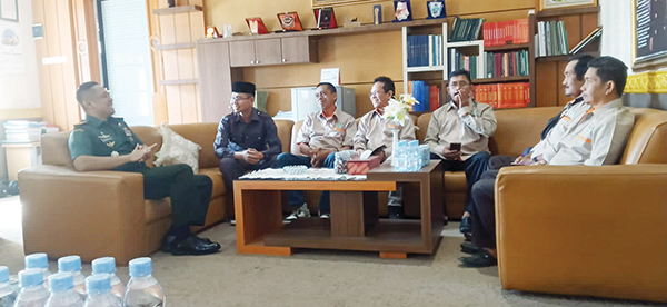 PTMSI Bukittinggi Silaturahim dengan Kodim 0304 Agam