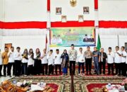 Disaksikan Bupati Benny Dwifa, Ketua dan Pengurus DPD LPM Kabupaten Sijunjung Periode 2022-2027 Dilantik