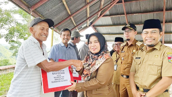 Pemkot Bukittinggi serahkan Alsintan untuk percepatan panen petani