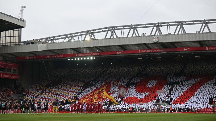 Harga Tiket Premier League, Liverpool Termurah, Chelsea Paling Mahal 1 STADION— Stadion Anfiled milik Liverpool merupakan tim yang menjual tiket pertandingan paling murah. Karcis kategori termurah di Anfield dibanderol 9 paun (Rp 173 ribu).