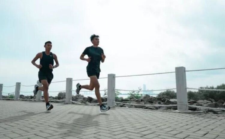 Ilustrasi— Atlet lari maraton Indonesia.