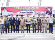 Antisipasi Kekacauan Pemilu 2024, Polres Agam Gelar Simulasi Sispamkota