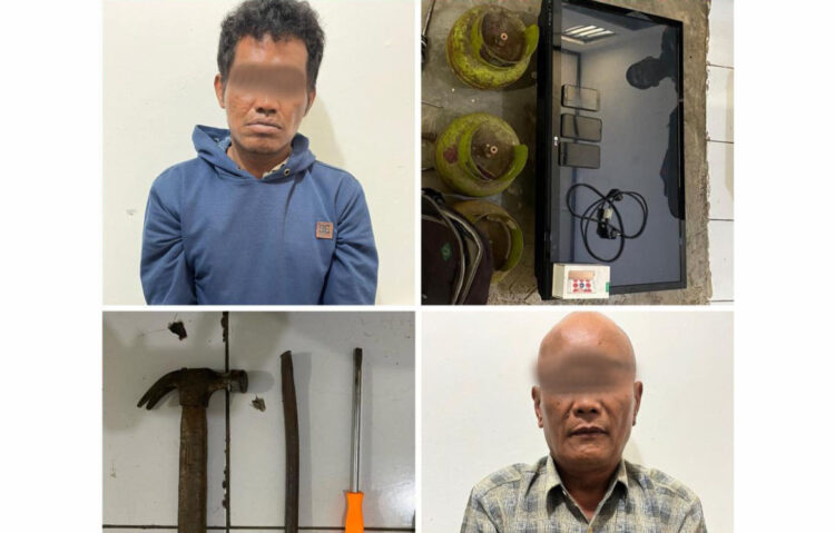 Dua Pencuri Spesialis Bobol Rumah Diciduk 1 BOBOL RUMAH— Pelaku ES (40) dan JN (53) ditangkap jajaran Polres Tanahdatar atas kasus pencurian dengan modus bobol rumah yang ditinggal penghuninya.