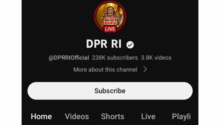 Polri Ambil Alih Akun YouTube DPR RI yang Diretas Hacker 1 DIRETAS— Akun YouTube DPR RI diretas oleh hacker lalu dijadikan siaran judi slot online.