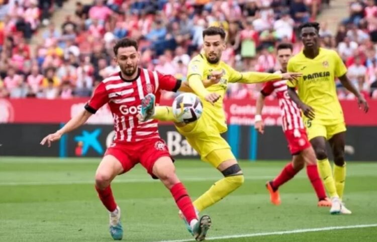 RAIH KEMENANGAN— Girona berhasil meraih kemenangan 2-1 atas Villarreal dalam lanjutan La Liga, Kamis (28/9) dini hari.