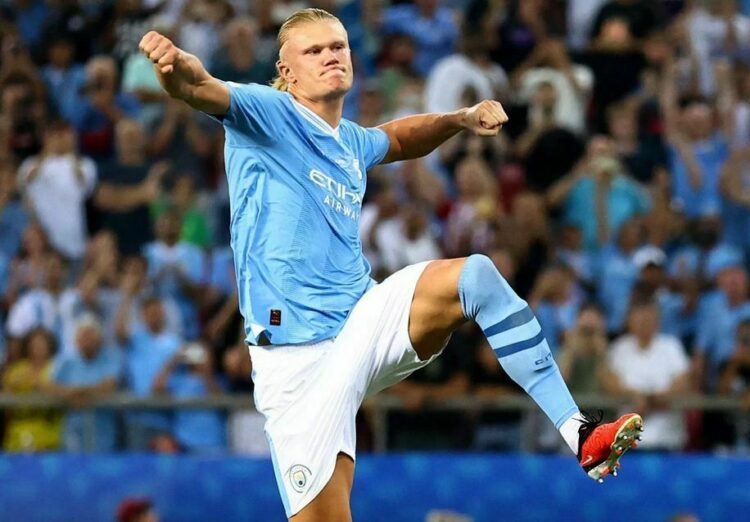 Erling Haaland Menghadang Gelar Kedelapan Ballon d’Or Lionel Messi 1 BERSAING— Erling Halland diyakini bisa bersaing dan menghadang Messi untuk meraih gelar Ballon d’Or untuk yang kedelapan kalinya.