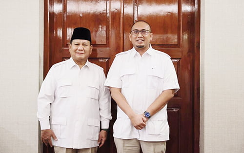 PRABOWO SUBIANTO BERSAMA ANDRE ROSIADE