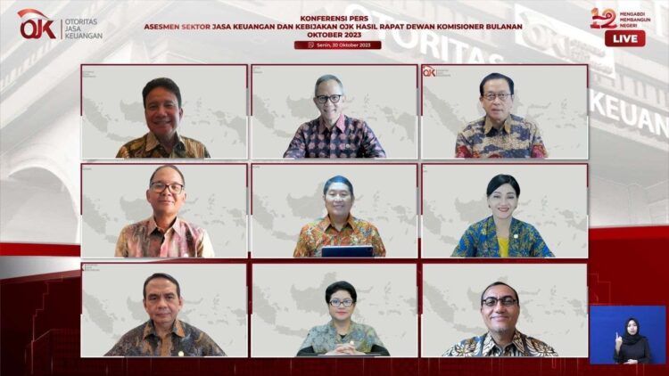 Tensi Geopolitik Meningkat, OJK Pastikan Sektor Jasa Keuangan Nasional Stabil 1 KONFERENSI PERS— OJK menggelar konferensi pers asesmen sektor jasa keuangan dan kebijakan OJK hasil rapat dewan komisioner bulanan.
