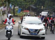 Meriahkan Minangkabau Basapeda, LN Gelar Konvoi Kendaraan Listrik Keliling Danau Singkarak