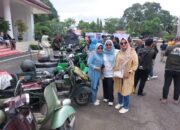 Gelar Touring Bertajuk ”Galanggang Arang”, Komunitas Vespa Antik Jelajahi Lokasi WBOS di Sawahlunto