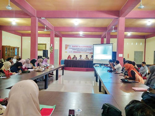 RAKOR— Bawaslu Kabupaten Lima Puluh Kota menggelar Rakor terkait penanganan pelanggaran administrasi dan TSM.