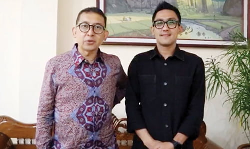 Maju ke DPRD Padang dari Dapil V, Fadli Zon: Rachmad Wijaya harusnya Terpilih 1 BERSAMA FADLI ZON— Caleg Gerindra DPRD Padang Dapil V (Padang Selatan dan Padang Timur) Rachmad Wijaya, bersama Wakil Ketua Umum Partai Gerindra Fadli Zon saat berkunjung ke Sumbar.