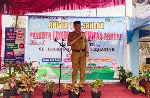 Duet Benny dan Sabar As, Komit Tuntaskan Pembangunan Fisikdan Non Fisik 1 PEMBUKAAN LOMBA— Wabup Pasaman Sabar AS membuka lomba kreatifitas santri tingkat RA/TK se-Kecamatan Lubuk Sikaping di MI Cahaya Sunnah Lubuk Sikaping.