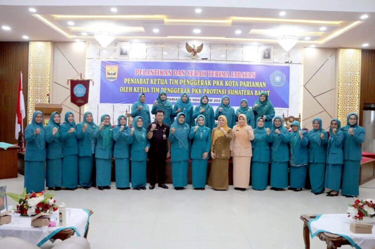 Pj Ketua TP PKK Kota Pariaman Resmi Dijabat Ny Mustikawati Gantikan Ny Lucyanel Genius