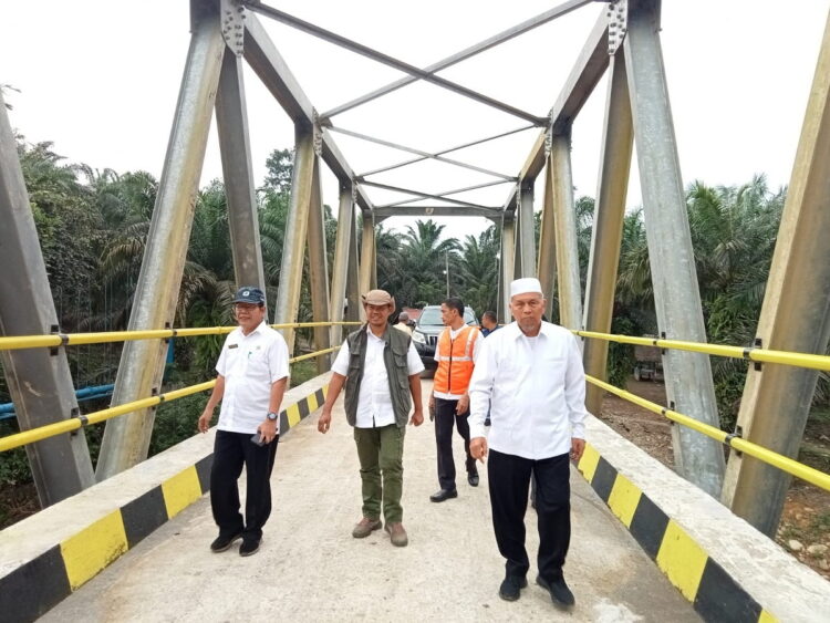 Bupati Hamsuardi Tinjau Jembatan Tombang Jarung 1 Tinjau Jembatan Tombang Jarung
