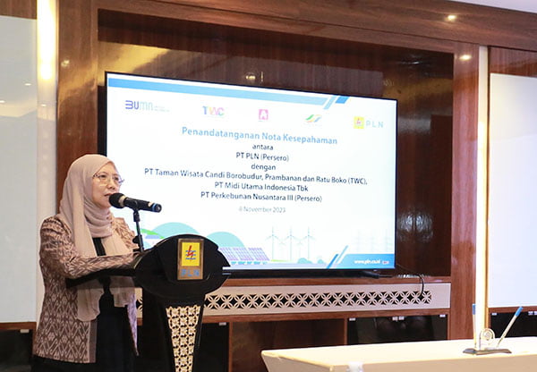 Dukung Green Tourism, PLN Siap Hadirkan Solusi Energi Bersih di Taman Wisata Candi 1 MENDUKUNG— PT PLN (Persero) mendukung pengembangan destinasi wisata berkelanjutan ( green tourism) melalui penyediaan solusi energi bersih bagi PT Taman Wisata Candi (TWC).