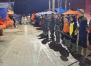 Kodim 0309/Solok dan DLH Gelar Karya Bakti, Bersihkan Pasar dan Pemukiman Warga