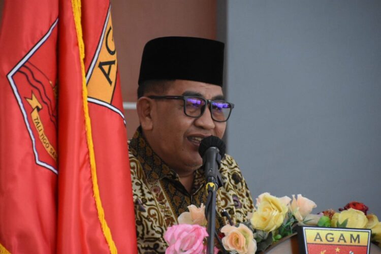 Rahman: IPM Wujud Nyata Membangun Generasi Muda 1 PELANTIKAN— Asisten I, Rahman saat pelantikan Pimpinan Daerah Ikatan Pelajar Muhammadiyah (IPM) 2023-2025, Selasa (26/12) di Balairung Rumah Dinas Bupati.