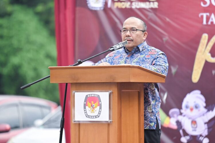 Hadiri Sosialisasi Pemilu 2024, Sekda Hansastri Imbau Masyarakat Sumbar Manfaatkan Hak Pilih 1 SOSIALISASI—Sekda Hansastri saat sosialisasi