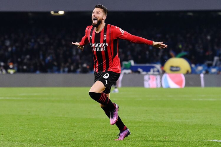 Newcastle United Vs AC Milan, Laga Penentuan ke Fase Knockout 1 Olivier Giroud