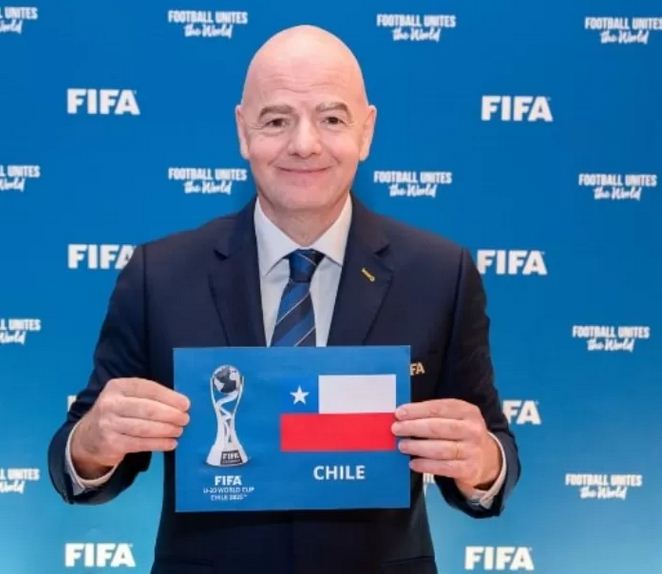 PRESIDEN FIFA— Presiden FIFA, Gianni Infantino, resmi menunjuk Chile sebagai tuan rumah Piala Dunia U-20 2025.