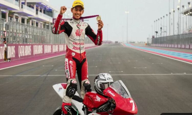 PROMOSI— Veda Ega Pratama resmi dipromosikan Dorna Sports untuk mengikuti kompetisi Red Bull MotoGP Rookies Cup musim 2024 mendatang.