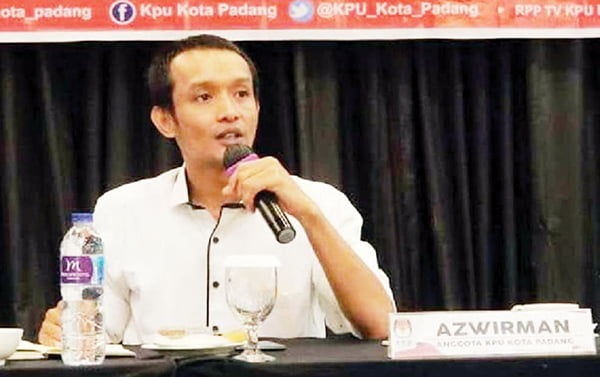 Azwirman
Komisioner KPU Kota Padang
