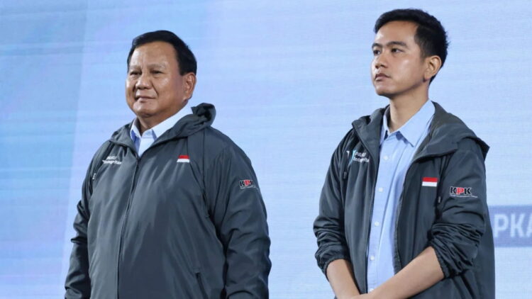 PASANGAN— Capres Prabowo Subianto dan Cawapres Gibran Rakabuming Raka.