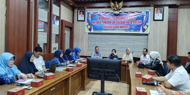 Dalam rangka Penerapan Kartu Kredit Pemerintah Daerah KKPD Pemerintah Kota Solok bersama dengan