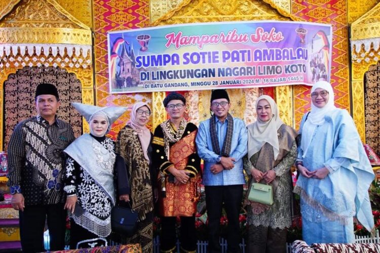 Hadiri Baralek Gadang di Limo Koto Bupati Eka Putra Sampaikan Pesan kepada Ninik