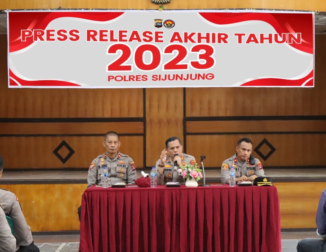 Kasus Kriminalitas Tahun 2023 di Sijunjung Alami Penurunan Dibanding 2022