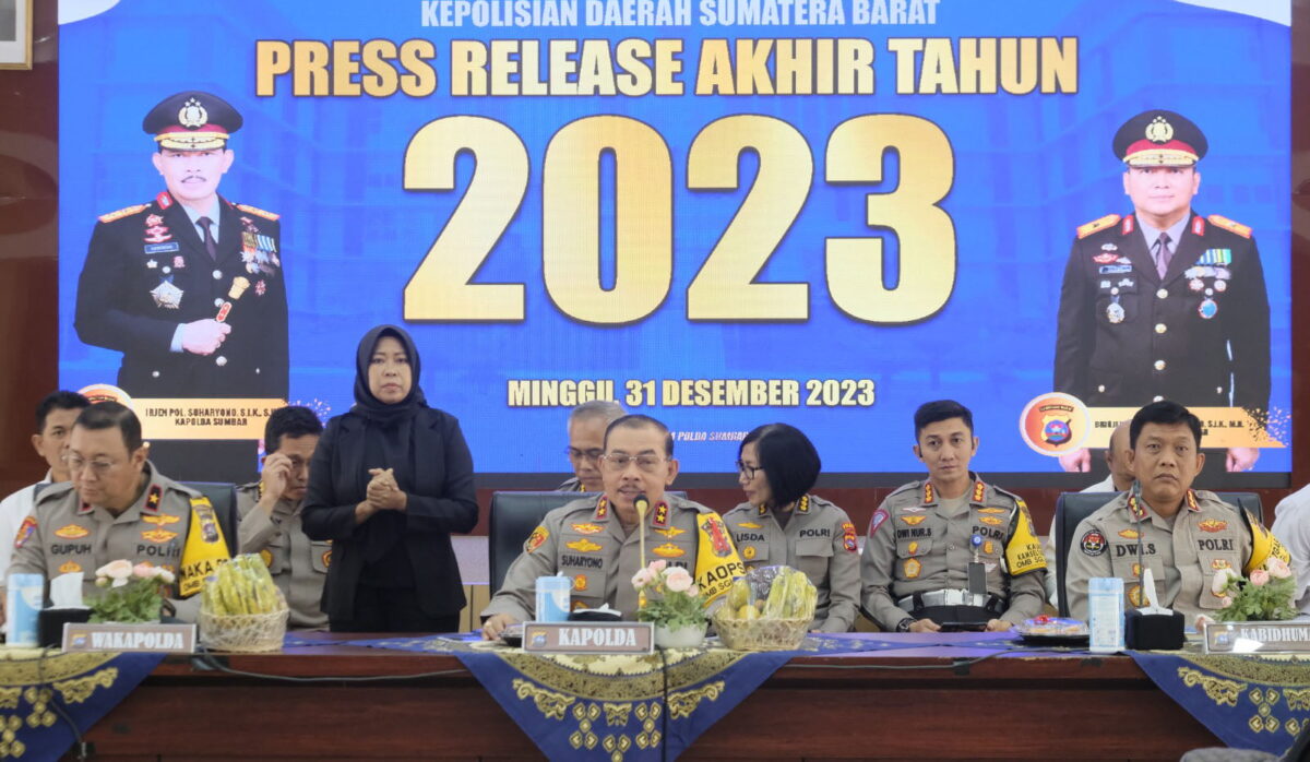 Release Akhir Tahun Polda Sumbar
