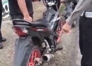 Polres Sijunjung Tilang 15 Pengendara Motor Knalpot Bising