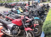 Tindaklanjut Instruksi Kapolda Sumbar, Satlantas Polres Agam Amankan Puluhan Kendaraan Berknalpot Brong