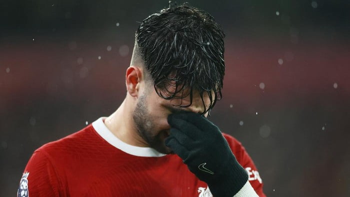 Kabar Buruk buat Liverpool, Szoboszlai Dipastikan Absen 2 Laga 1 CEDERA— Dominik Szoboszlai dipastikan absen dalam dua pertandingan Liverpool. Gelandang Hungaria itu mengalami cedera dan tak bermain melawan Arsenal di Piala FA.