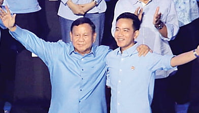 PASANGAN— Capres Prabowo Subianto dan Cawapres Gibran Rakabuming Raka.