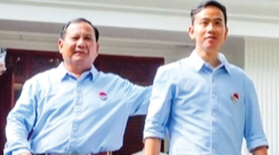 Survei LPMM: 51,9 Persen Kaum Milenial Pilih Prabowo-Gibran 1 PASANGAN— Capres Prabowo Subianto dan Cawapres Gibran Rakabuming Raka.