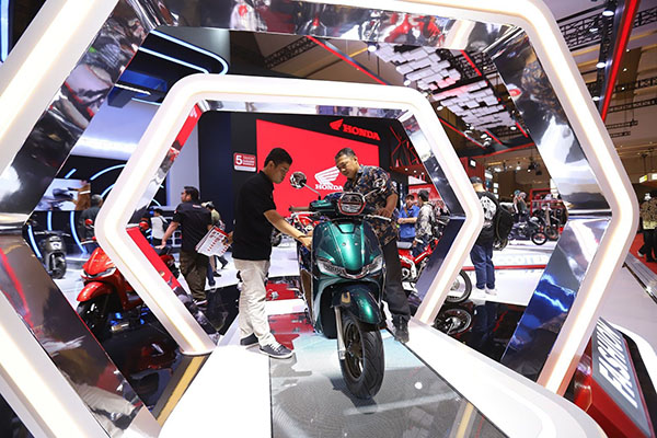 PRODUK BARU-AHM menghadirkan New Honda Stylo 160 pada gelaran IIMS 2024.