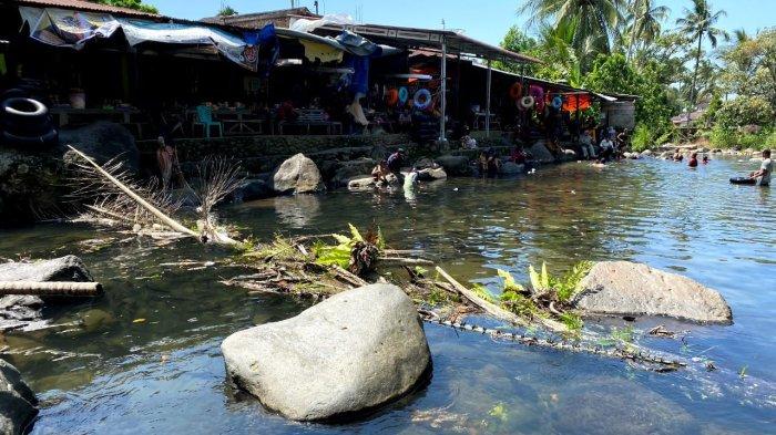 Pemandian Ikan Larangan Lubuk Landur Makan Korban, Pengunjung Tewas Tertimpa Pohon Tumbang 1 TERTIMPA POHON— Penampakan pohon tumbang yang menimpa pengujung hingga tewas di objek wisata Pemandian Ikan Larangan Lubuk Landur.