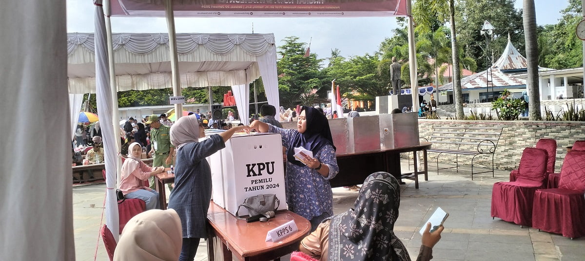 Sosialisasi Pencoblosan di Kawasan Makam M Yamin