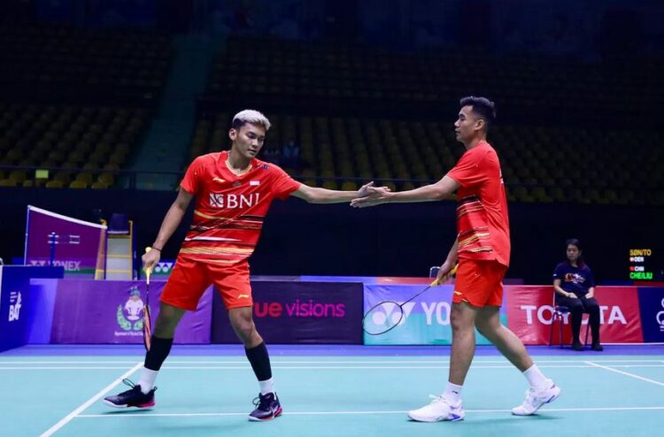 Bagas Maulana dan Muhammad Shohibul Fikri, Optimis Tim Beregu Putra Indonesia Bisa Juara BATC 2024 1 GANDA PUTRA— Pasangan Bagas Maulana/Muhammad Shohibul Bikri saat tampil di Thailand Masters 2024 Selasa (6/2) yang lalu.