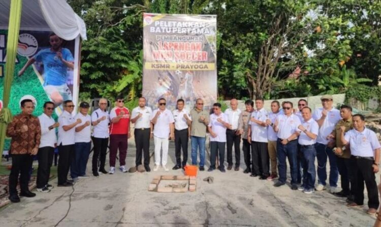 pelatakan batu pertama mini soccer