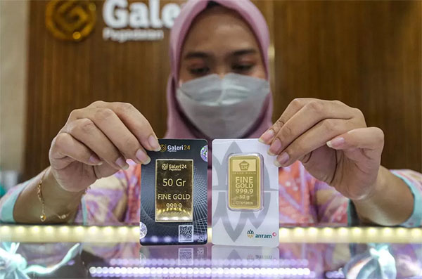 ILUSTRASI— Emas Antam