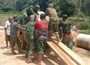 Agar Pemasangan Selesai Tepat Waktu, Satgas TMMD ke-119 Kebut Pengiriman Gorong – Gorong ke Titik Terjauh