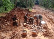 Satu Persatu Gorong-gorong Dipasang Rampung, Satgas TMMD ke-119 Terus Kebut Pengerjaannya