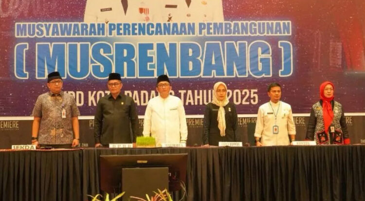 MUSRENBANG KOTA PADANG— Wali Kota Padang Hendri Septa, membuka Musrenbang Rencana Kerja Pemerintah Daerah (RKPD) Kota Padang tahun 2025.